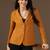 Women mustard blazer