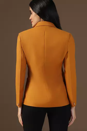 Women mustard blazer