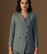 Tailored-fit single breasted blazer