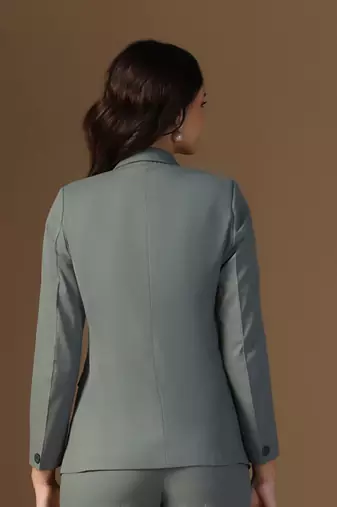 Tailored-fit single breasted blazer