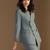 Tailored-fit single breasted blazer