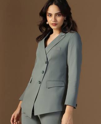 Tailored-fit single breasted blazer 5