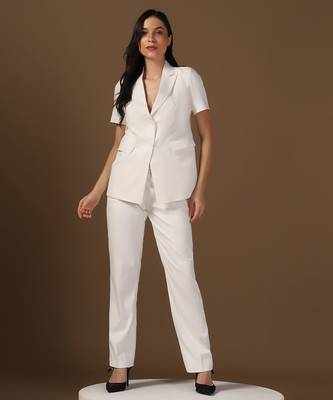 Single-breasted peaked lapel collar formal blazer 4