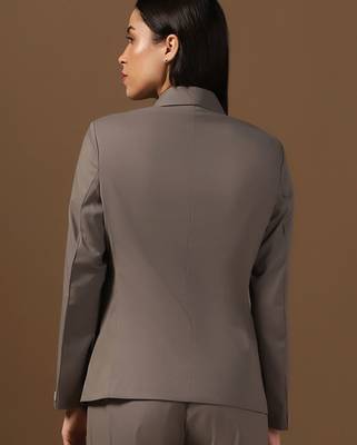 Single-breasted shawl collar formal blazer 2