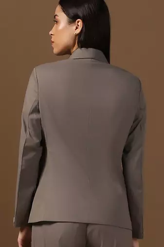 Single-breasted shawl collar formal blazer