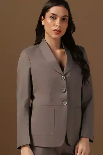 Single-breasted shawl collar formal blazer