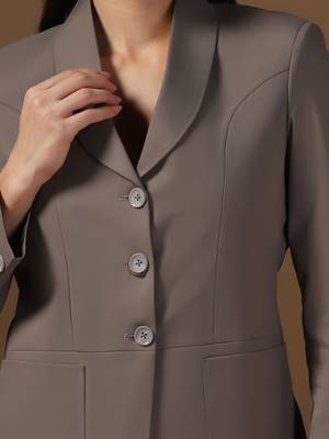 Single-breasted shawl collar formal blazer 5