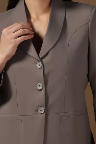 Single-breasted shawl collar formal blazer