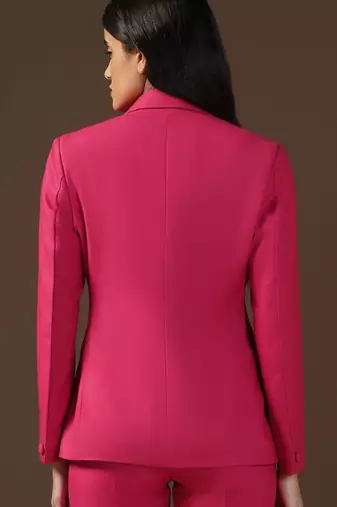 Women hot pink blazer