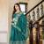 RAMA GREEN VICHITRA SILK FOIL PRINT PARTY WEAR LEHENGA CHOLI  FREE SIZE