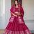 RANI PINK VICHITRA SILK FOIL PRINT PARTY WEAR LEHENGA CHOLI - FREE SIZE