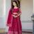 RANI PINK VICHITRA SILK FOIL PRINT PARTY WEAR LEHENGA CHOLI - FREE SIZE