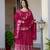 RANI PINK VICHITRA SILK FOIL PRINT PARTY WEAR LEHENGA CHOLI - FREE SIZE