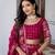 RANI PINK VICHITRA SILK FOIL PRINT PARTY WEAR LEHENGA CHOLI - FREE SIZE