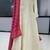 white embroidered georgette anarkali salwar suit - free size