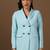 Peaked lapel collar double-breasted formal blazer
