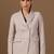 Peaked lapel collar double-breasted formal blazer