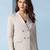 Peaked lapel double breasted blazer