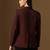 Maroon notched label blazer