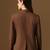 Coffee brown single-breasted notched lapel collar formal blazer