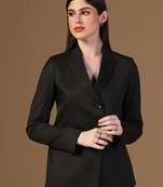 Black angrakha blazer