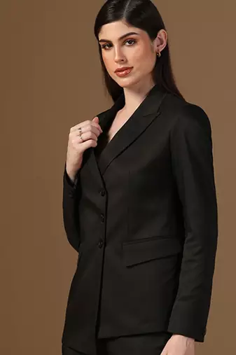 Black angrakha blazer