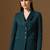 Turquoish assymetrical blazer