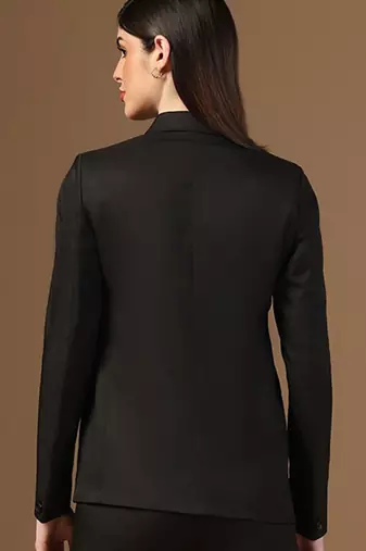 Black angrakha blazer