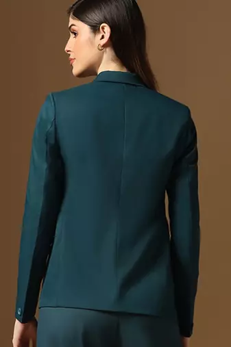 Turquoish assymetrical blazer