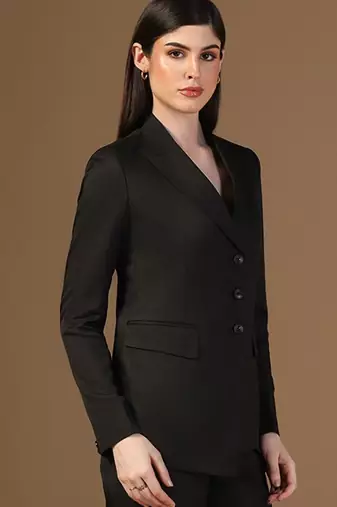 Black angrakha blazer