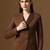 Brown single breasted blazer