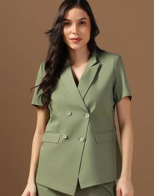 Green women blazer 1