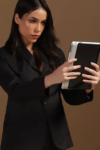 Brown women blazer