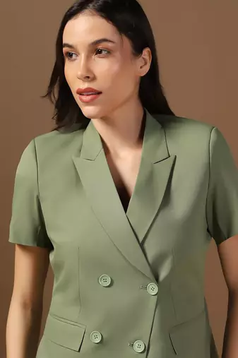Green women blazer
