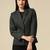 Women dark green single breasted blazer