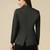 Women dark green single breasted blazer