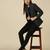 Women dark green single breasted blazer