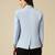 Women ice blue single breasted blazer