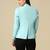 Women sky blue single breasted blazer