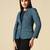 Women blue single breasted blazer