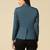 Women blue single breasted blazer