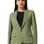 Women leaf green single breasted blazer