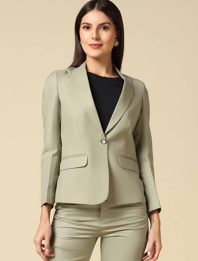 Women pista single breasted blazer
