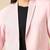Women pink single breasted blazer
