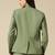 Women leaf green single breasted blazer