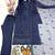 Blue heavy soft organza party wear embroidery suit set