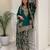 Green heavy faux georgette party wear embroidery suit set
