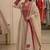Cream heavy soft organza party wear embroidery suit set
