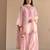 Pink mal chanderi cotton party wear embroidery farshi salwar suit set