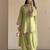 Green mal chanderi cotton party wear embroidery farshi salwar suit set